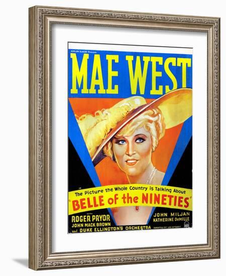 Belle of the Nineties, Mae West, 1934-null-Framed Photo