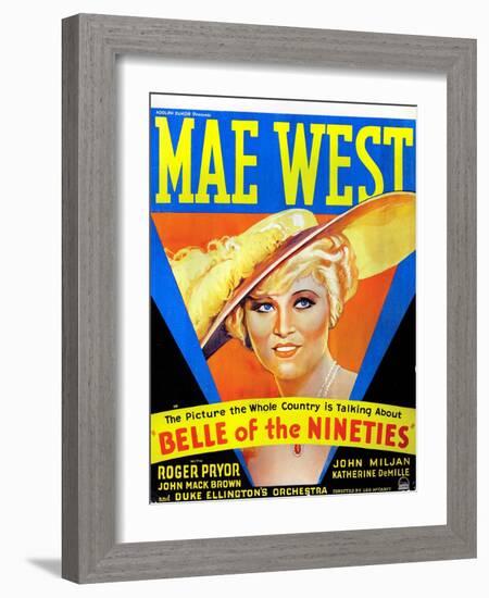 Belle of the Nineties, Mae West, 1934-null-Framed Photo