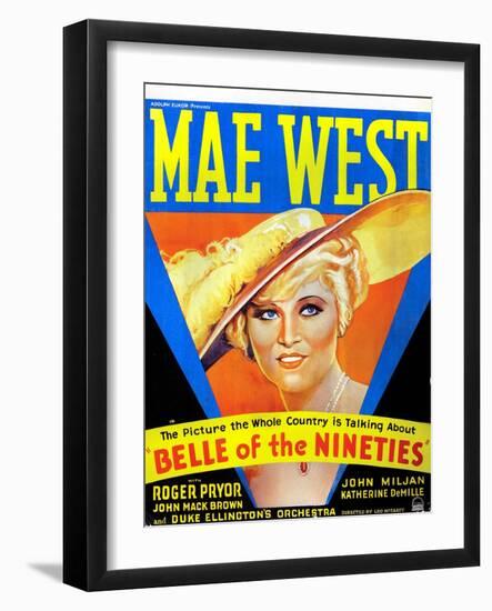 Belle of the Nineties, Mae West, 1934-null-Framed Photo