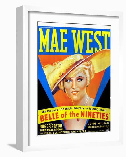 Belle of the Nineties, Mae West, 1934-null-Framed Photo