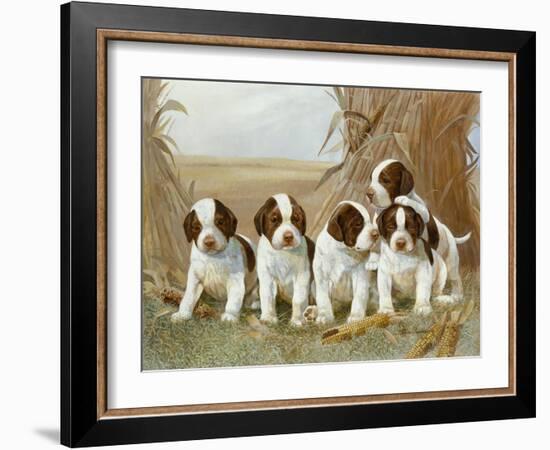 Belle's Pups-Ruane Manning-Framed Art Print