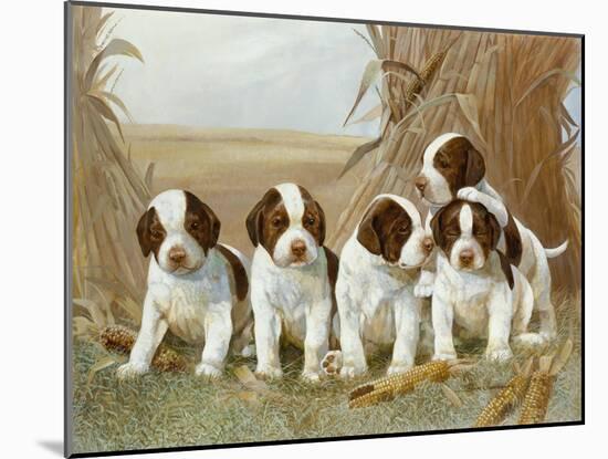 Belle's Pups-Ruane Manning-Mounted Art Print