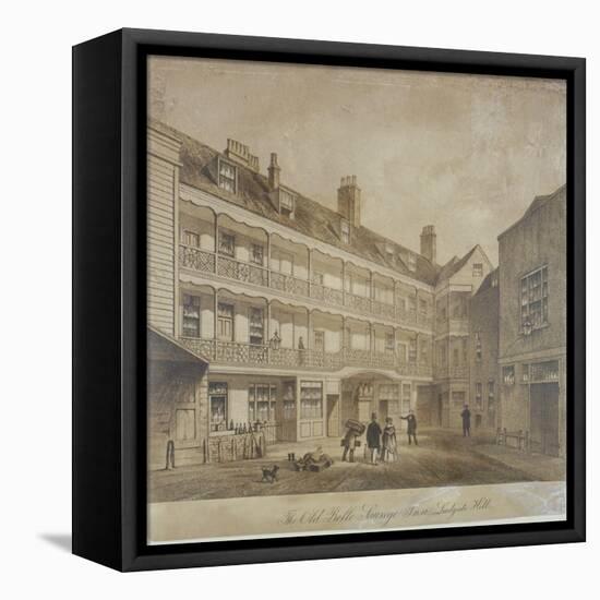 Belle Sauvage Inn, Belle Sauvage Yard, Ludgate Hill, City of London,1845-Anon-Framed Premier Image Canvas