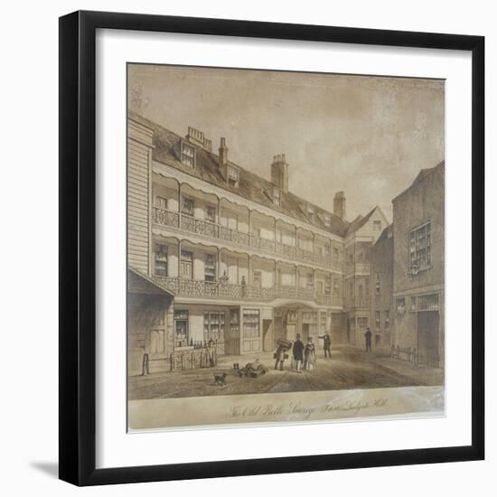 Belle Sauvage Inn, Belle Sauvage Yard, Ludgate Hill, City of London,1845-Anon-Framed Giclee Print