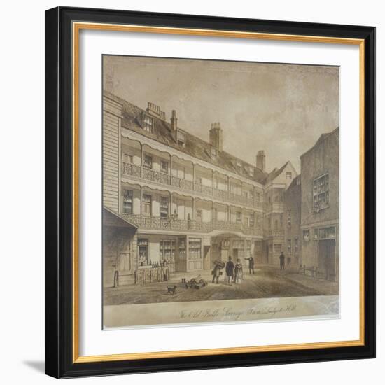 Belle Sauvage Inn, Belle Sauvage Yard, Ludgate Hill, City of London,1845-Anon-Framed Giclee Print