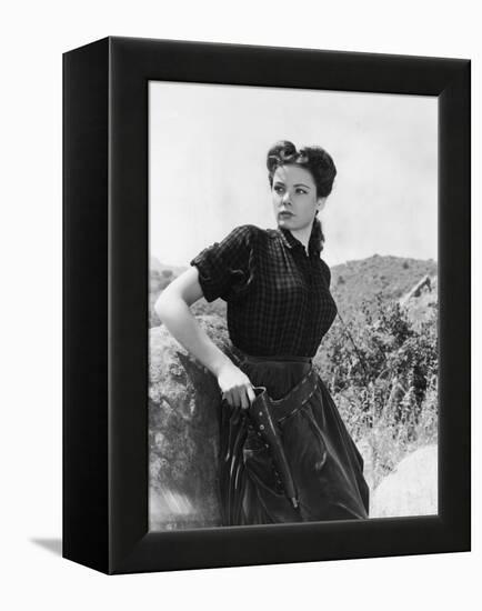 BELLE STARR, 1941 directed by IRVING CUMMINGS Gene Tierney (b/w photo)-null-Framed Stretched Canvas