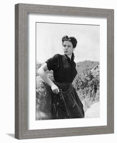 BELLE STARR, 1941 directed by IRVING CUMMINGS Gene Tierney (b/w photo)-null-Framed Photo