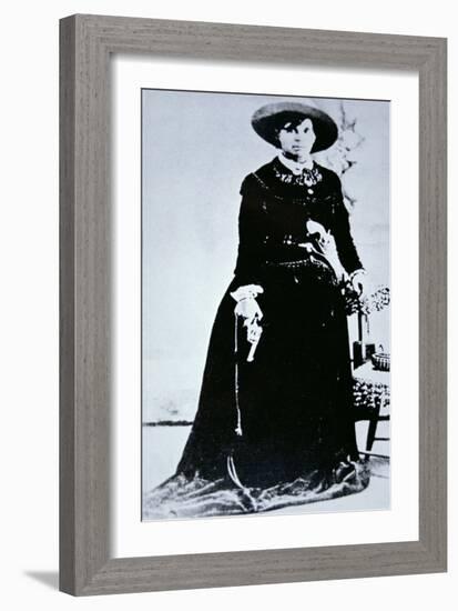 Belle Starr (B/W Photo)-American Photographer-Framed Giclee Print