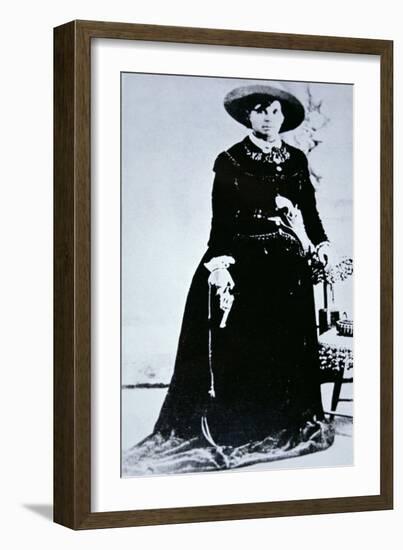 Belle Starr (B/W Photo)-American Photographer-Framed Giclee Print