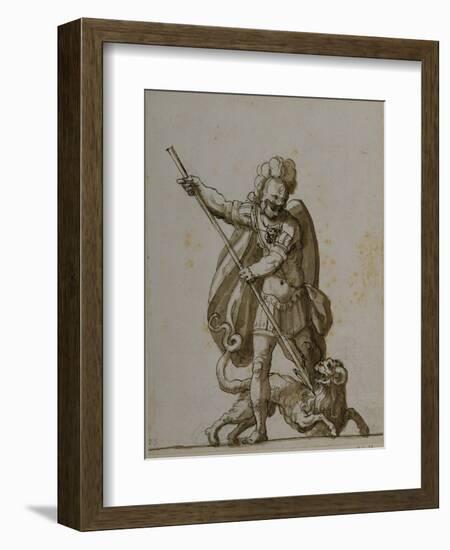 Bellerophon and the Chimaera, C.1609-Inigo Jones-Framed Giclee Print