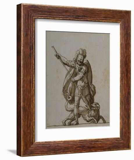 Bellerophon and the Chimaera, C.1609-Inigo Jones-Framed Giclee Print