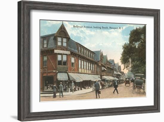 Bellevue Avenue, Newport, Providence, Rhode Island-null-Framed Art Print