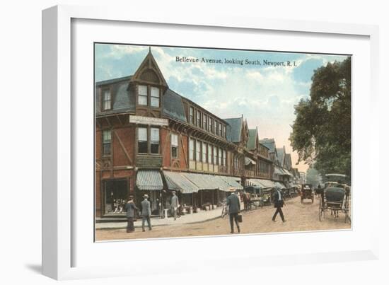 Bellevue Avenue, Newport, Providence, Rhode Island-null-Framed Art Print