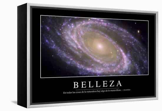 Belleza. Cita Inspiradora Y Póster Motivacional-null-Framed Premier Image Canvas