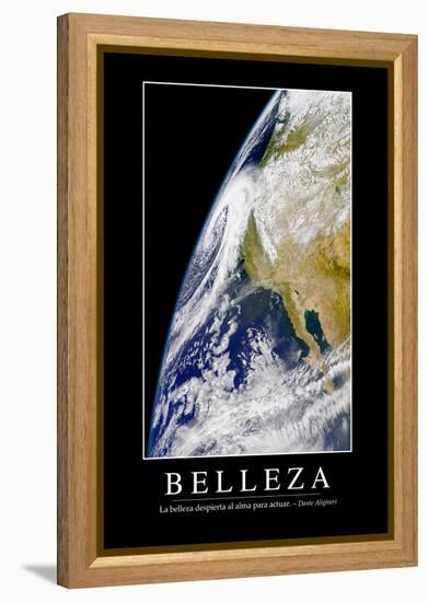 Belleza. Cita Inspiradora Y Póster Motivacional-null-Framed Premier Image Canvas