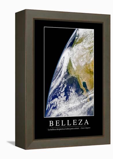 Belleza. Cita Inspiradora Y Póster Motivacional-null-Framed Premier Image Canvas