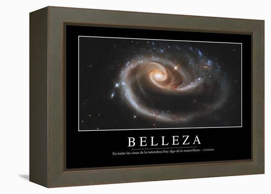 Belleza. Cita Inspiradora Y Póster Motivacional-null-Framed Premier Image Canvas