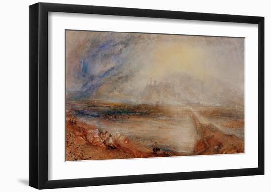 Bellinzona from the Road to Locarno, 1843-J M W Turner-Framed Giclee Print