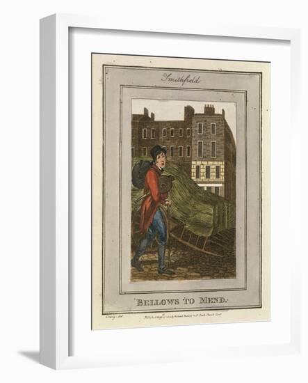 Bellows to Mend, Cries of London, 1804-William Marshall Craig-Framed Giclee Print