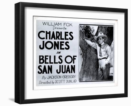 Bells of San Juan, Buck Jones, 1922-null-Framed Art Print