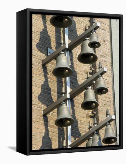 Bells on Side of Building, Kampen, Overijssel, Netherlands-Lisa S. Engelbrecht-Framed Premier Image Canvas