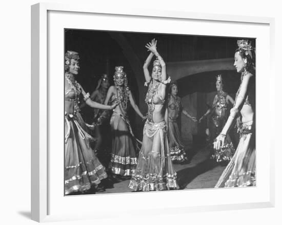 Belly Dancers in Scene from Film "Desert Song"-null-Framed Photographic Print