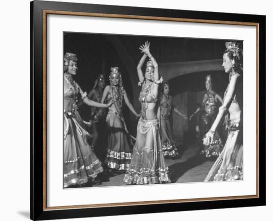 Belly Dancers in Scene from Film "Desert Song"-null-Framed Photographic Print