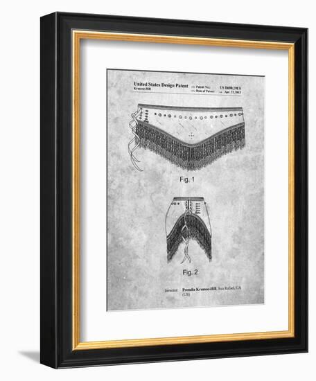 Belly Dancing Belt-Cole Borders-Framed Art Print