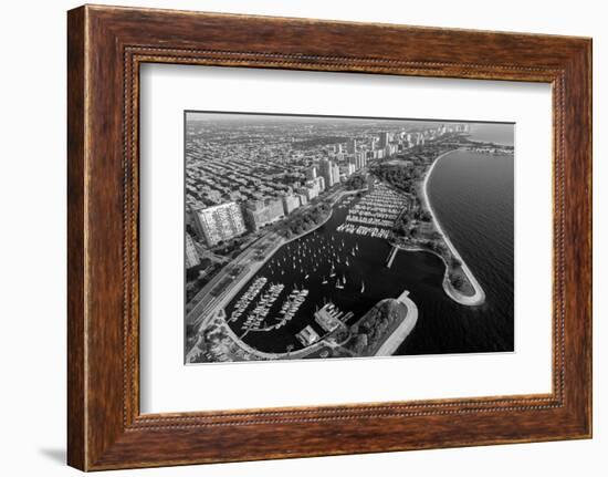 Belmont Harbor Chicago B W-Steve Gadomski-Framed Photographic Print