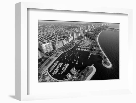 Belmont Harbor Chicago B W-Steve Gadomski-Framed Photographic Print
