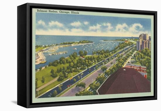 Belmont Harbor, Chicago, Illinois-null-Framed Stretched Canvas
