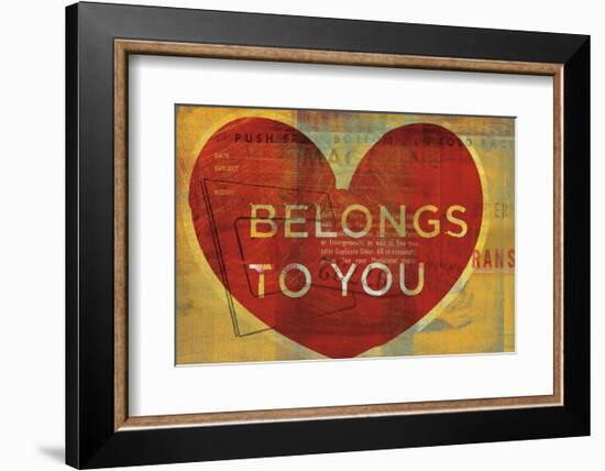 Belongs to You-John W^ Golden-Framed Art Print