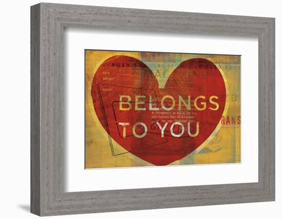 Belongs to You-John W^ Golden-Framed Art Print
