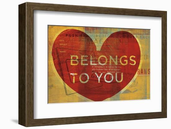 Belongs to You-John W^ Golden-Framed Art Print