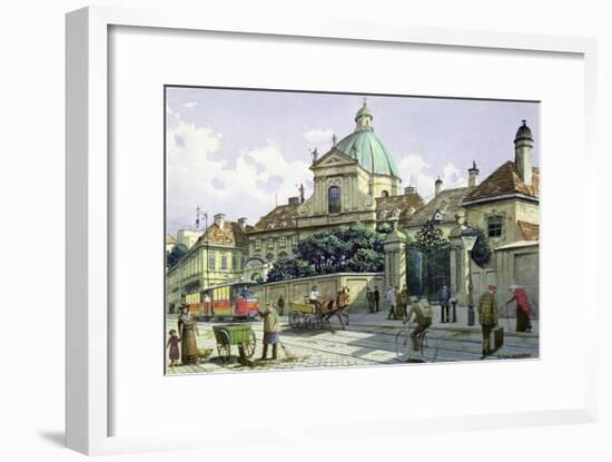 Below the Belvedere Palace in Vienna-Richard Pokorny-Framed Giclee Print