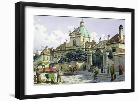 Below the Belvedere Palace in Vienna-Richard Pokorny-Framed Giclee Print