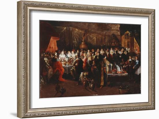 Belshazzar's Feast, C.1610-Frans Francken the Younger-Framed Giclee Print