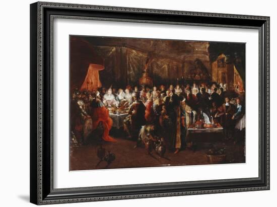 Belshazzar's Feast, C.1610-Frans Francken the Younger-Framed Giclee Print