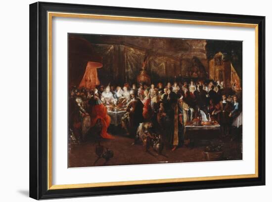 Belshazzar's Feast, C.1610-Frans Francken the Younger-Framed Giclee Print