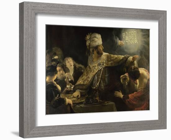 Belshazzar's Feast, Ca 1637-Rembrandt van Rijn-Framed Giclee Print