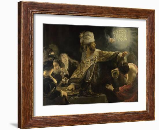 Belshazzar's Feast, Ca 1637-Rembrandt van Rijn-Framed Giclee Print