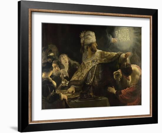 Belshazzar's Feast, Ca 1637-Rembrandt van Rijn-Framed Giclee Print