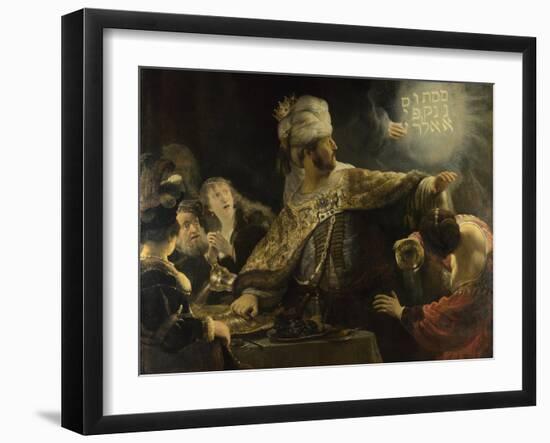 Belshazzar's Feast, Ca 1637-Rembrandt van Rijn-Framed Giclee Print