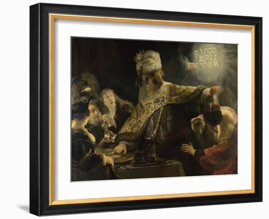 Belshazzar's Feast, Ca 1637-Rembrandt van Rijn-Framed Giclee Print