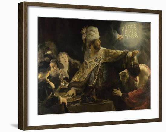 Belshazzar's Feast, Ca 1637-Rembrandt van Rijn-Framed Giclee Print