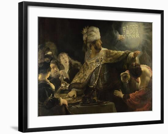 Belshazzar's Feast, Ca 1637-Rembrandt van Rijn-Framed Giclee Print