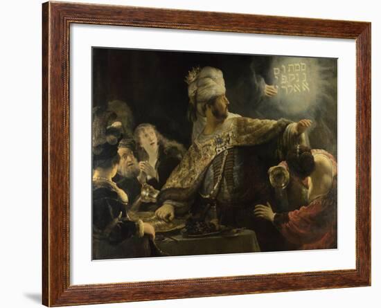 Belshazzar's Feast, Ca 1637-Rembrandt van Rijn-Framed Giclee Print