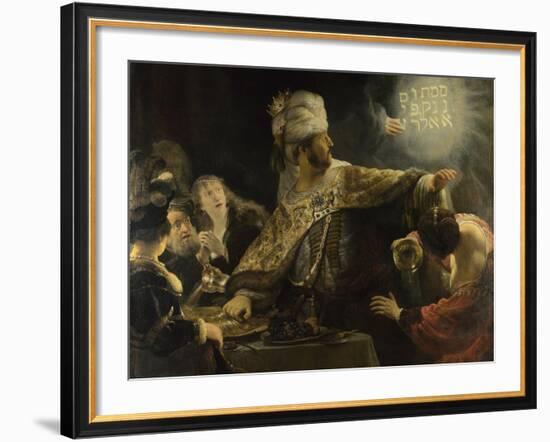 Belshazzar's Feast, Ca 1637-Rembrandt van Rijn-Framed Giclee Print