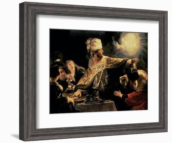 Belshazzar's Feast circa 1636-38-Rembrandt van Rijn-Framed Giclee Print