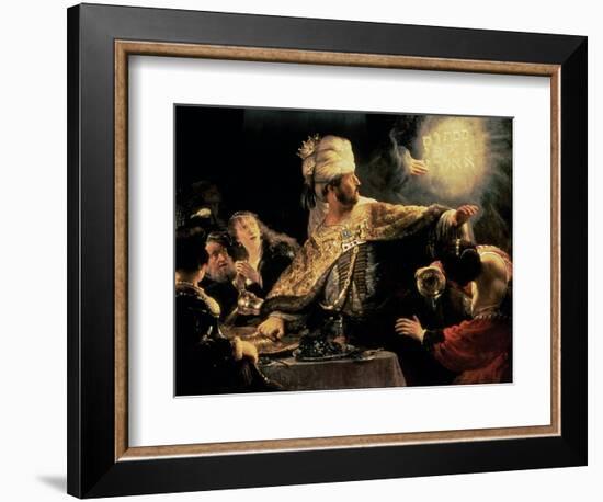 Belshazzar's Feast circa 1636-38-Rembrandt van Rijn-Framed Giclee Print